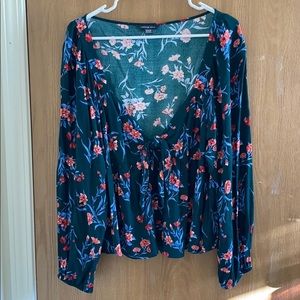 American Eagle tie blouse